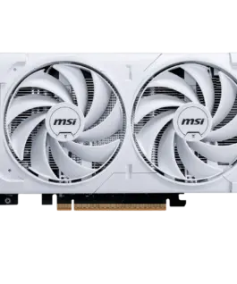 Alternative view от Видео карта MSI Video Card NVIDIA GeForce RTX 5060 8G VENTUS 2X OC WHITE, 8GB GDDR7, 128-bit, 2535 MHz Boost, 3840 CUDA Cores, PCIe 5.0 (x8), 3x DP 2.1b, HDMI 2.1b, RAY TRACING, Dual Fan, 145W TDP, 8-pin PCIe Power, G-SYNC, 2-Slot, 3Y