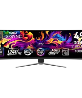 Монитор MSI MPG 491CQPX QD-OLED Gaming Monitor 49" 240Hz DQHD (5120x1440) 32:9 QD-OLED 0.03ms 250nits 3500:1 178/178 180