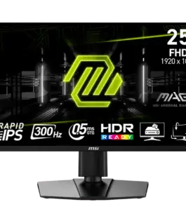 Монитор MSI MAG 255PxF Gaming Monitor 24.5" 300Hz FHD (1920x1080) 16:9 Rapid IPS Anti-glare 0.5ms 250nits 1000:1 178/178