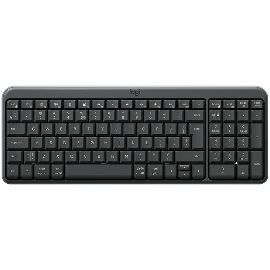 Клавиатура LOGITECH MK250 - GRAPHITE - US INTL - 2.4GHZ/BT - INTNL-973