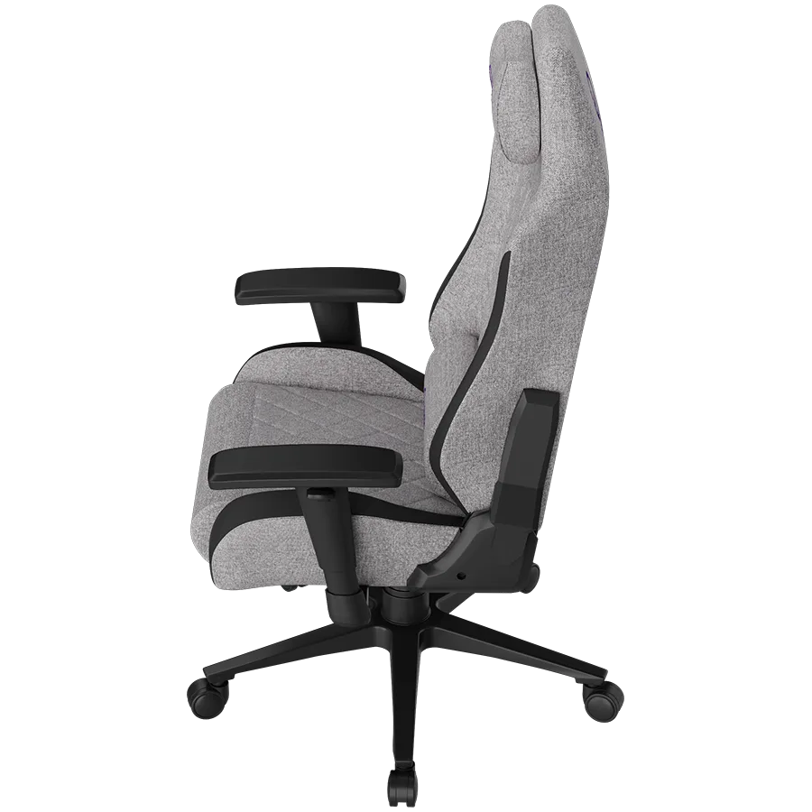 Геймърски стол LORGAR CHA41, Ergonomic Gaming Chair Advanced, premium anti-stain fabric, Grey - Image 4