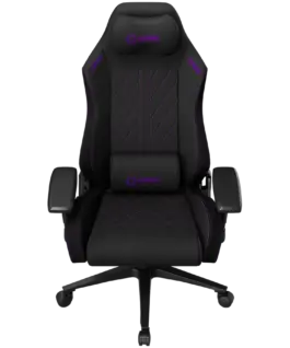 Alternative view of Геймърски стол LORGAR CHA41, Ergonomic Gaming Chair Advanced, premium anti-stain fabric, Black/purple
