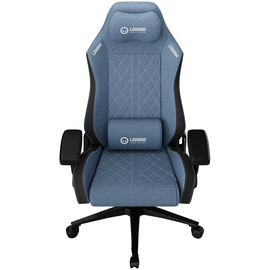 Геймърски стол LORGAR CHA41, Ergonomic Gaming Chair Advanced, premium anti-stain fabric, Blue - Image 2