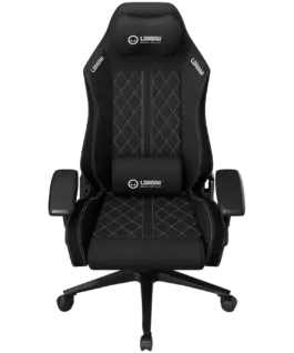 Alternative view of Геймърски стол LORGAR CHA41, Ergonomic Gaming Chair Advanced, premium anti-stain fabric, Black/white