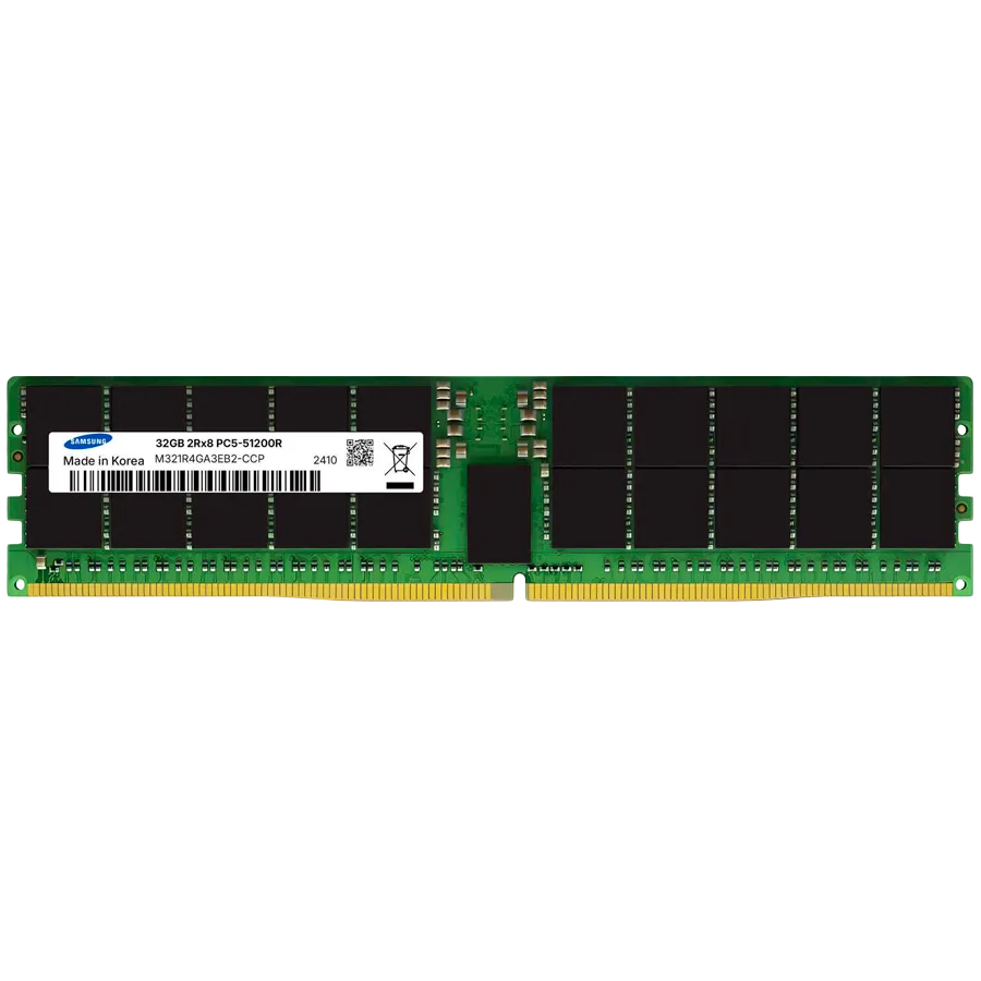 Памет за сървър SAMSUNG 32GB DDR5 6400MHz CL52 ECC RDIMM 2Rx8