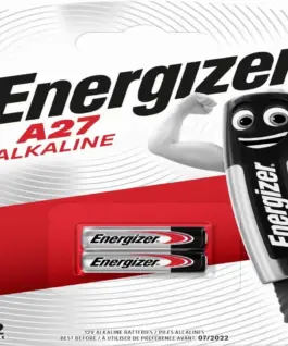 Алкална батерия ENERGIZER 12 V 2 бр. в опаковка за аларми А27 LR27 /цена за 2