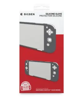 Alternative view от Силиконов защитен калъф Big Ben Silicon Glove, сив (Nintendo Switch OLED)