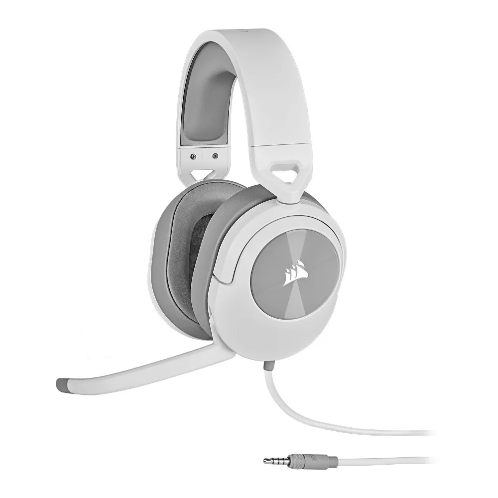 Геймърски слушалки с микрофон Corsair HS55 Stereo - White - Image 4