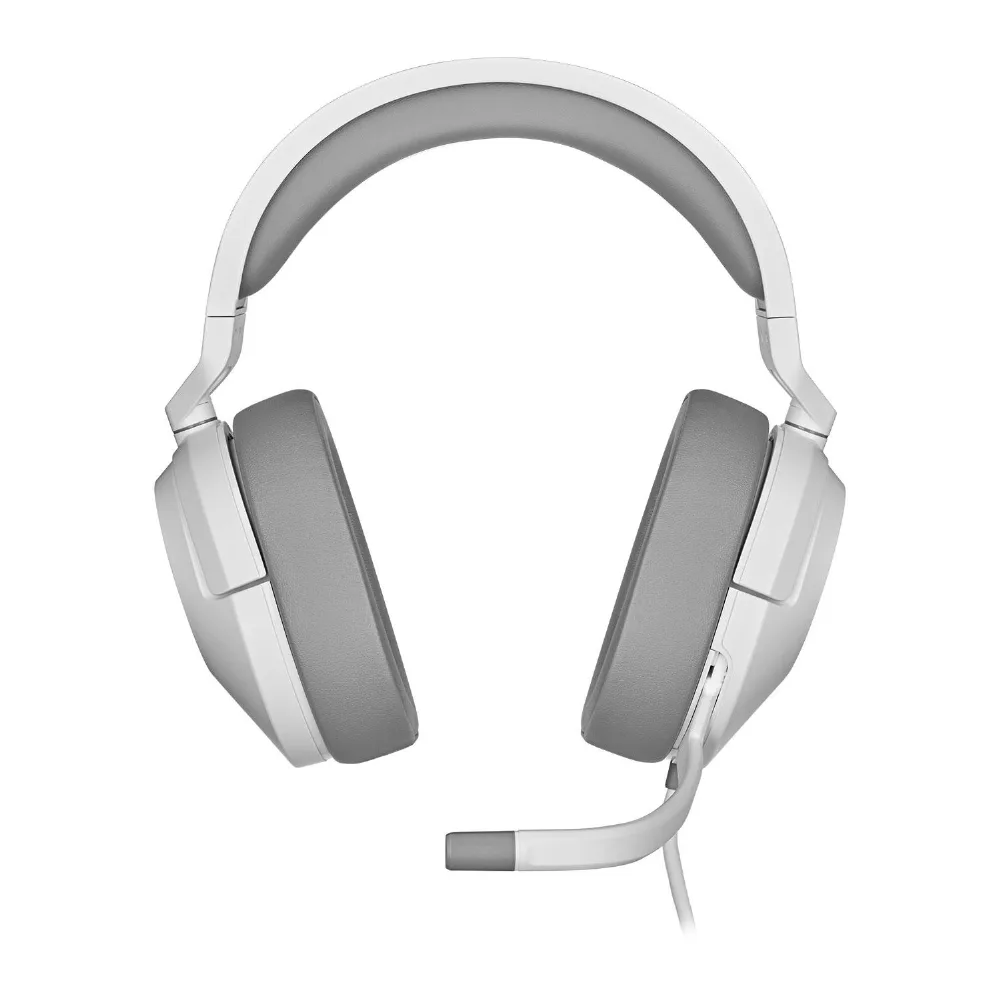 Геймърски слушалки с микрофон Corsair HS55 Stereo - White - Image 3
