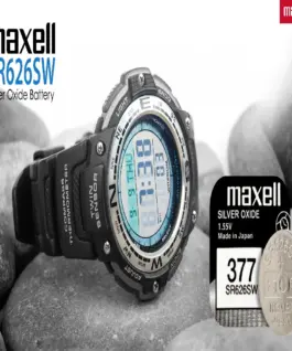 Бутонна батерия сребърна MAXELL SR626 SW /AG4/377/ 1.55V
