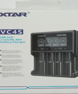 Alternative view от Зарядно у-во XTAR VC4SL, 4 гнезда, LCD дисплей, USB, LiIon and NIMH, 18650, CR123, AA, AAA