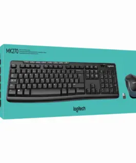 КОМПЛЕКТ МИШКА + КЛАВИАТУРА LOGITECH MK270 US – Wireless / Безжична – БЕЗ БДС КИРИЛИЗАЦИЯ