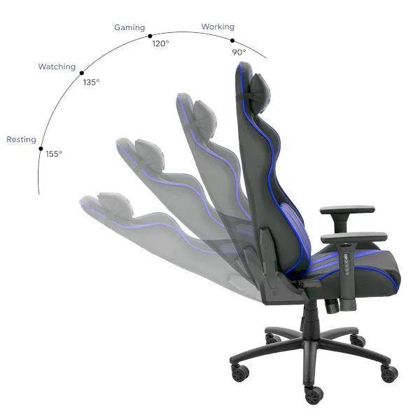 Геймърски стол Nemesis Blue Claw - Image 4