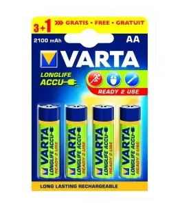 Varta Rechargeable R6 2100mAh 4pcs ready 2 use