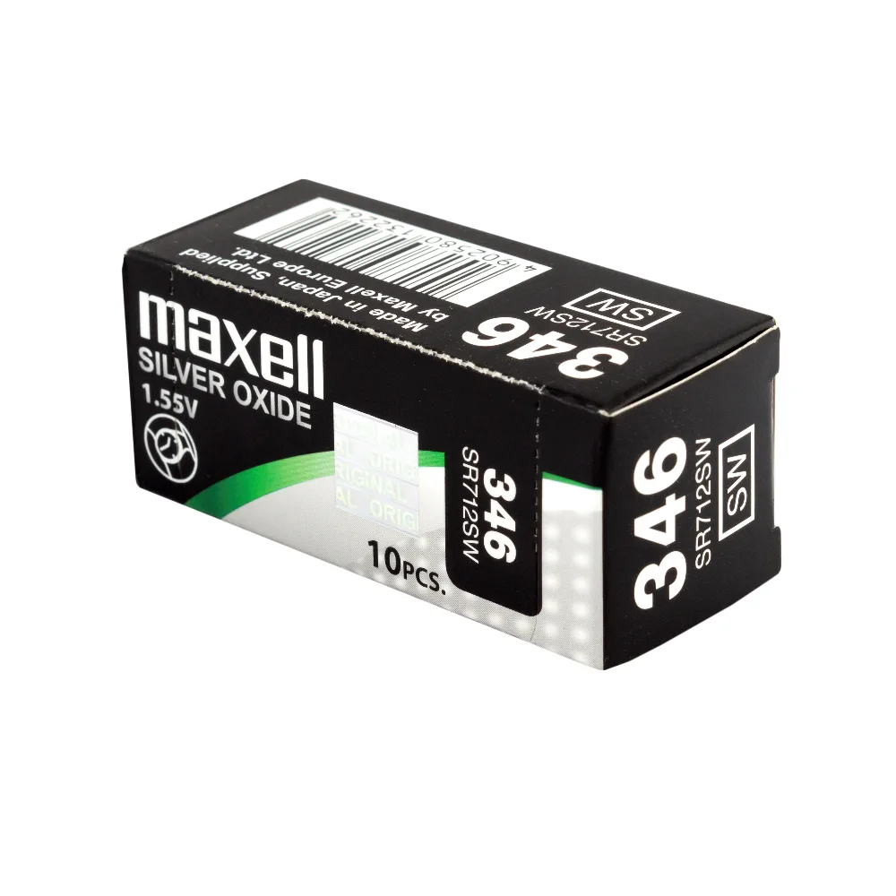 Бутонна батерия сребърна MAXELL SR712 SW 1.55V / 346 - Image 3