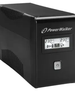 Alternative view от PowerWalker UPS LINE-INTERACTIVE 650VA 2X SCHUKO OUT, RJ11 IN/ OUT, USB, LCD