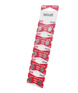 Бутонна микроалкална батерия MAXELL LR-44 /AG13/ 1