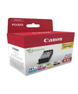 Alternative view of Комплект 4 глави за Canon Pixma TS8100/TS9100/TS9500 Series - Ink - EXTRA HIGH CAPACITY - CLI581XXL (CLI-581XXL) / 1998C007 - BK/C/M/Y - XXL - Multipack in Blister - PN 1998C007