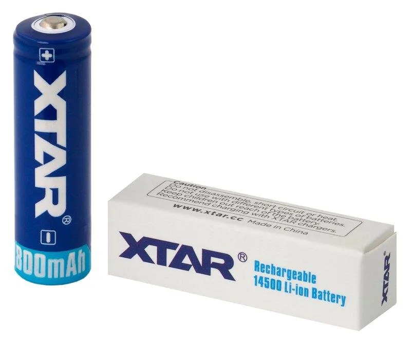 Акумулаторна батерия LiIon AA R6 3,7V 800mAh XTAR - Image 2