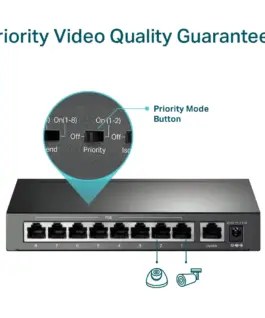 9-портов 10/100Mbps Desktop комутатор TP-Link TL-SF1009P с 8-PoE+ порта - Image 4