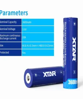 Акумулаторна батерия XTAR за фенери 18650 със защита 3600mAh