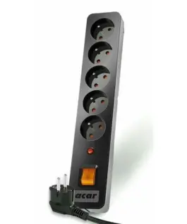 Acar Surge Protector X5 1.5m черен