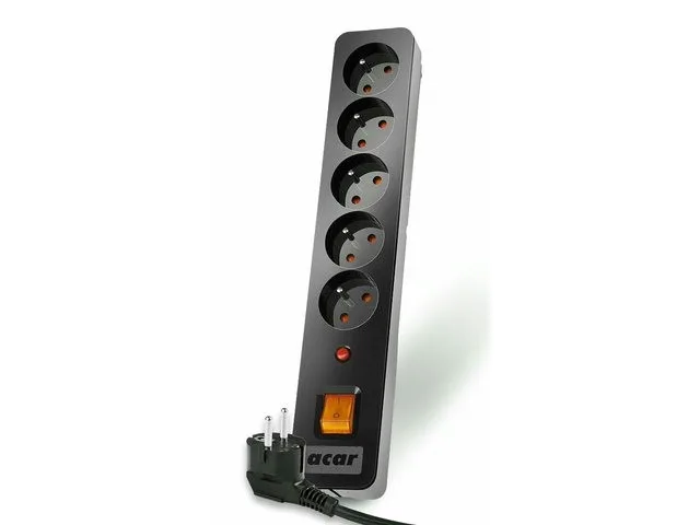 Acar Surge Protector X5 1.5m черен
