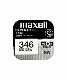 Бутонна батерия сребърна MAXELL SR712 SW 1.55V  / 346
