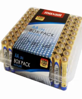 Алкални батерии MAXELL LR6 AA 10x10 бр / 100 бр. в PVC кутия