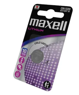 Бутонна батерия литиева MAXELL CR1220 3V