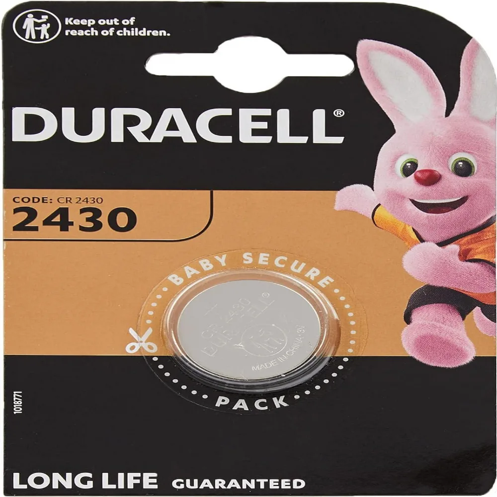 Бутонна батерия литиева DURACELL CR2430 3V 1 бр. в блистер цена за 1