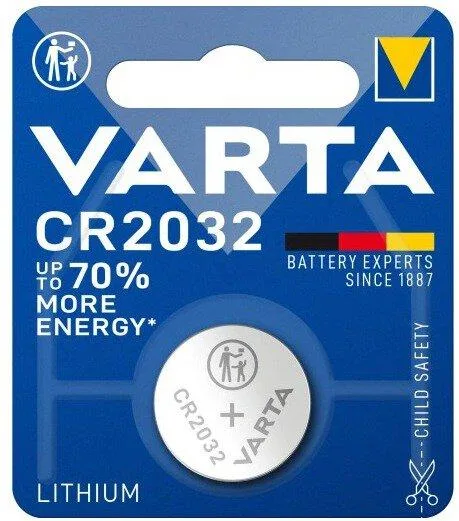 Бутонна батерия литиева VARTA CR2032 3V 1 бр. в блистер