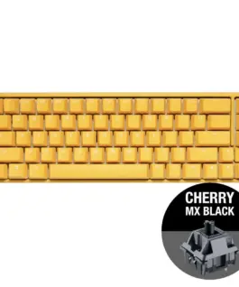 Alternative view от Геймърскa механична клавиатура Ducky One 3 Yellow SF 65, Cherry MX Black суичове