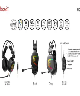 Alternative view от Геймърски слушалки A4TECH Bloody MC750
