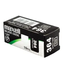 Бутонна батерия сребърна MAXELL SR621SW /364/AG1/