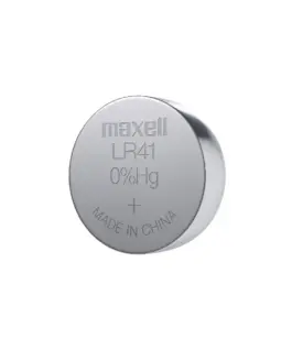 Alternative view от Бутонна микроалкална батерия LR41 /AG3/ 10 бр./pack цена за 1 бр. MAXELL