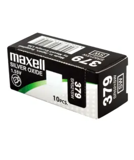 Бутонна батерия сребърна MAXELL SR521 SW /AG0/379/ 1.55V