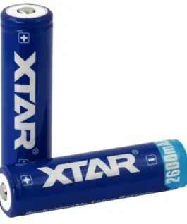 Alternative view от Акумулаторна батерия XTAR за фенери 18650 със защита , 2600mAh, Li-ion