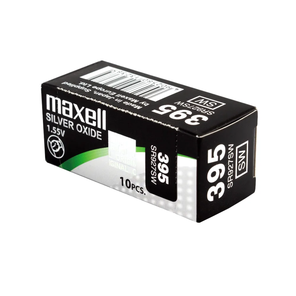 Бутонна батерия сребърна MAXELL SR927 SW /395/399/ AG7 1.55V - Image 3