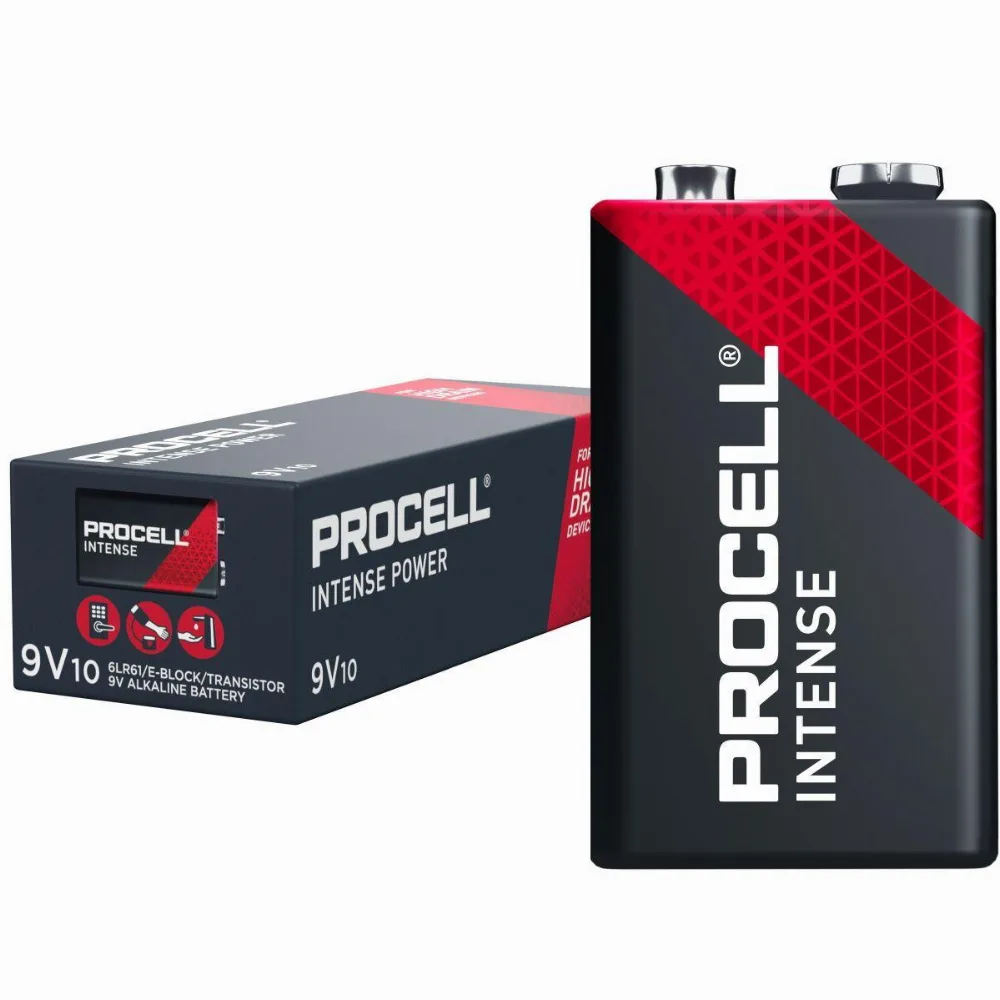 Алкална батерия 6LF22 9V 10pk опаковка INTENSE MX1604 PROCELL /цена за