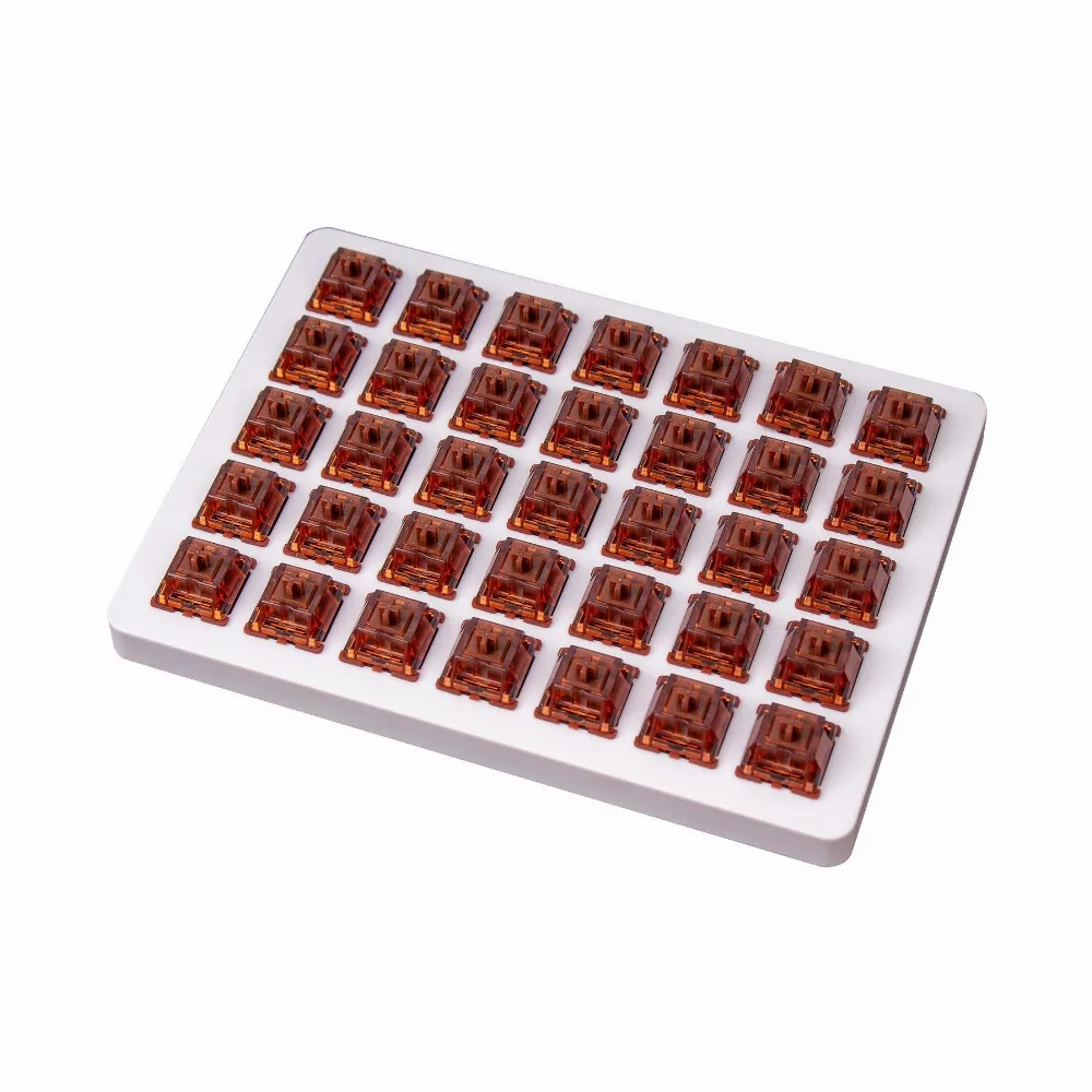 Суичове за механична клавиатура Keychron Gateron Phantom Brown Switch Комплект 35