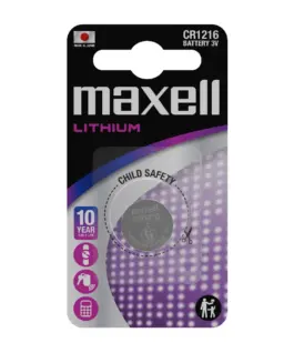Бутонна батерия литиева MAXELL CR1216 3 V