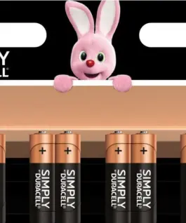 Алкална батерия LR6 AA 8pk блистер SIMPLY MN1500 DURACELL