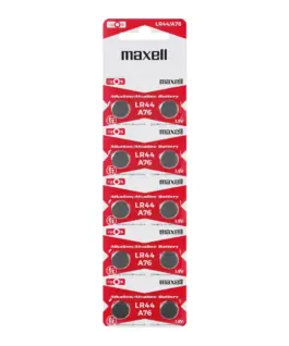 Бутонна микроалкална батерия MAXELL LR-44 /AG13/ 1