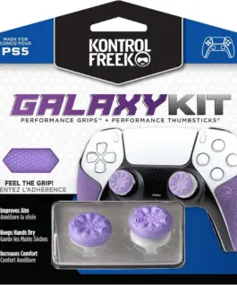 Alternative view от Аксесоар Kontrolfreek Performance Kit Galaxy PS5 с включени сменяеми бутони и грипове за DualSense