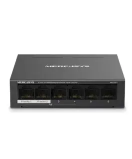 6-портов настолен комутатор Mercusys MS106LP 10/100 Mbps със 4 PoE+ порта