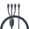 Кабел Baseus Flash Series Type-C към 3x USB-C 100W 1.5м  P10377503321-00 - син