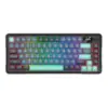 Bluetooth и безжична механична геймърска клавиатура Redragon Behemoth Pro K724GBG-RGB-PRO с RGB осветление - черна със