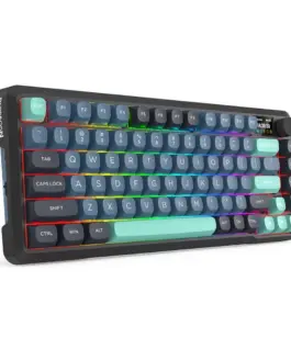 Alternative view of Bluetooth и безжична механична геймърска клавиатура Redragon Behemoth Pro K724GBG-RGB-PRO с RGB осветление - черна със зелено
