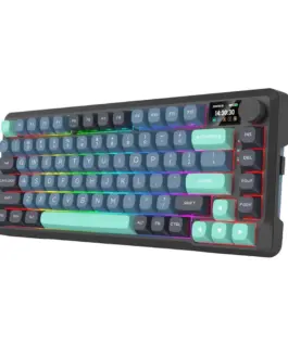 Alternative view of Bluetooth и безжична механична геймърска клавиатура Redragon Behemoth Pro K724SP-RGB-PRO, RGB осветление - черна със сив градиент
